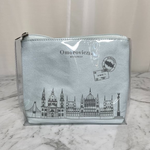 Omorovicza Handbags - SOLD Omorovicza Blue Make Up Bag Skincare Budapest